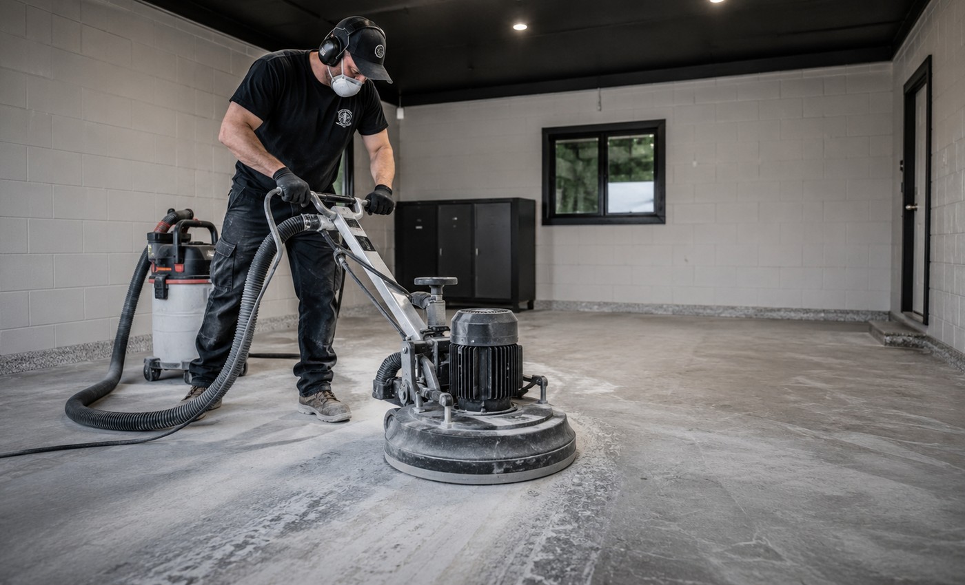 Concrete grinding and surface preparation